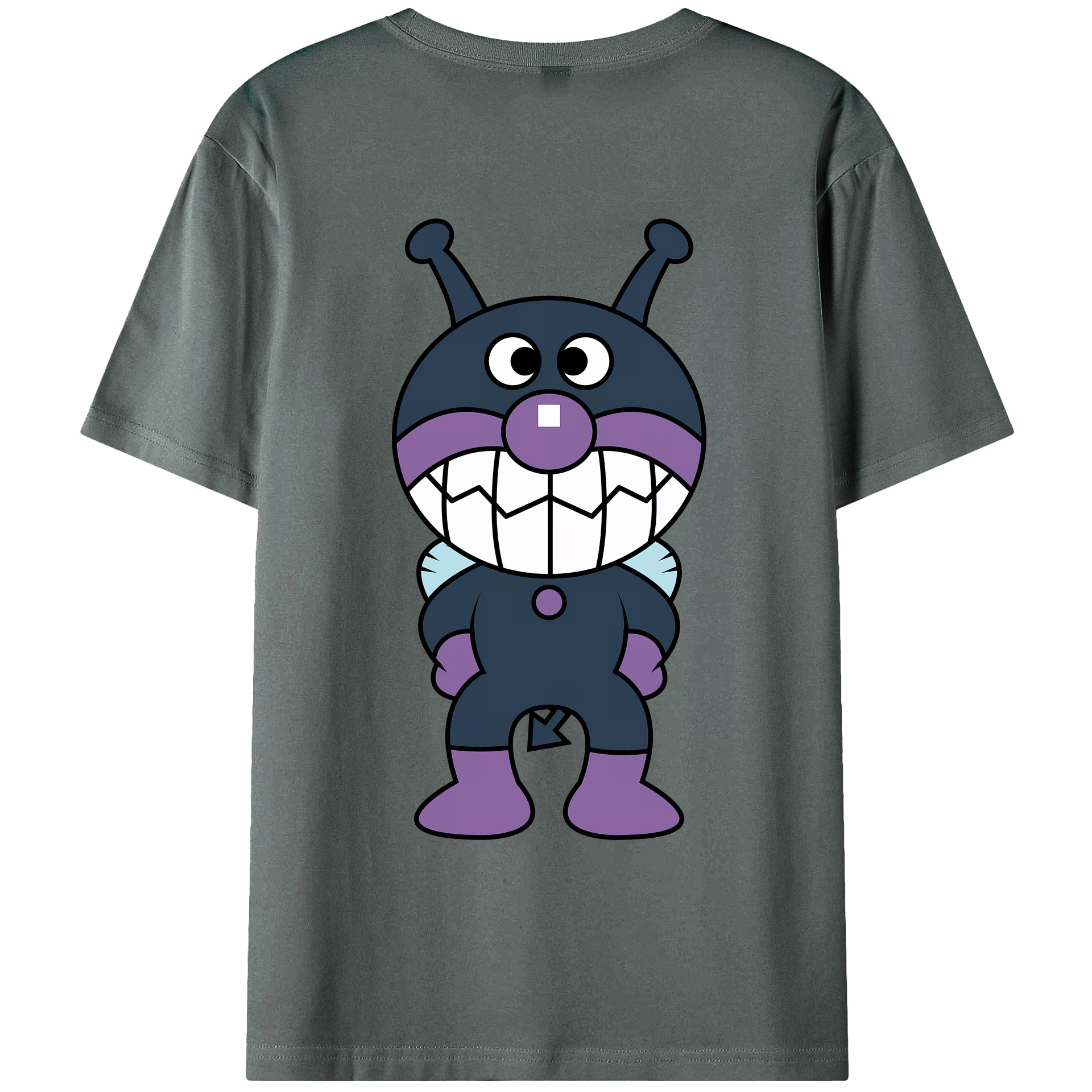 （画像用） アンパンマン Anpanman 綿100％ メンズ半袖Tシャツ（バックプリント） 通気性